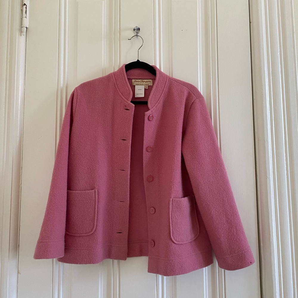 Vintage Pink Wool Coat